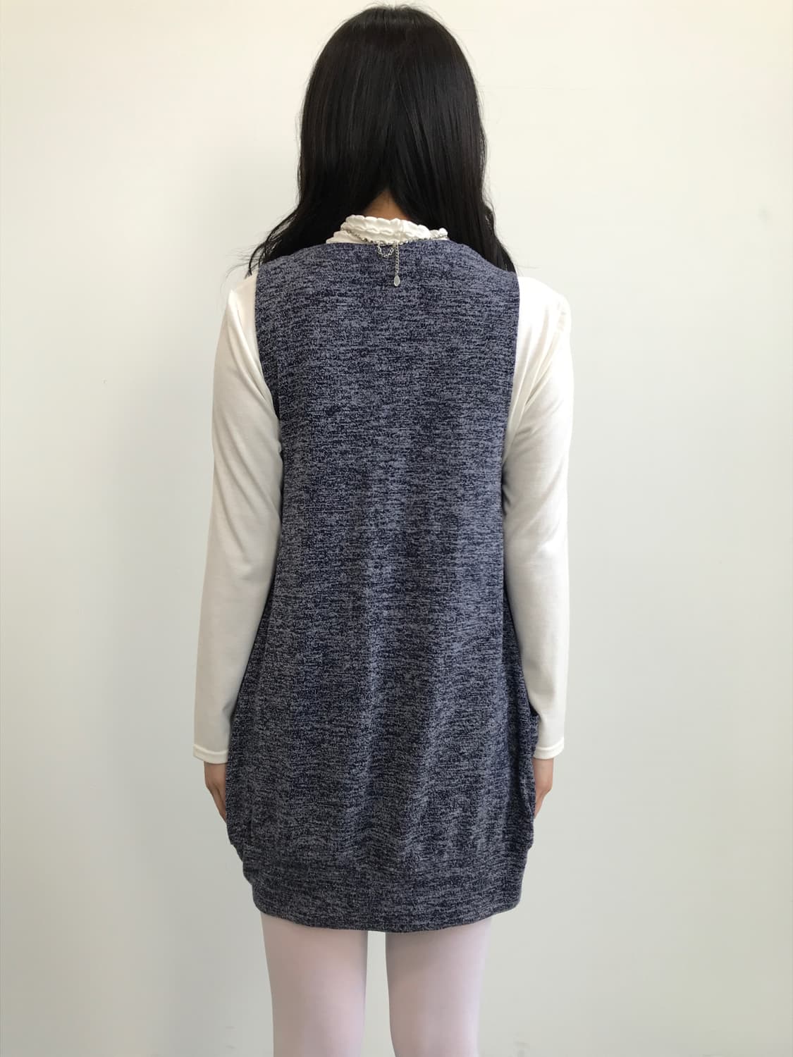 Jpn Purple Melange Knit Onepiece 상품이미지4