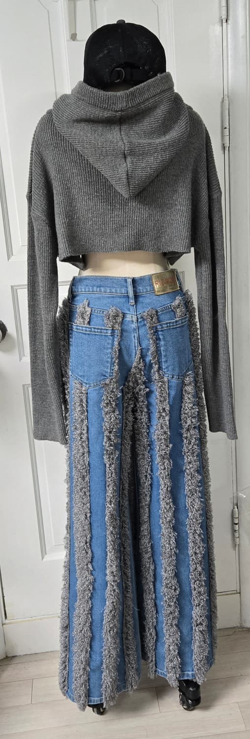 RIZ POLI 리즈폴리 텍스쳐 데님팬츠 상품이미지5