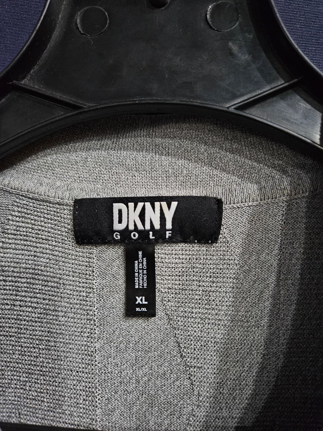 DKNY 멜란지 그레이 남성 105 골프 카라반팔티  상품이미지3