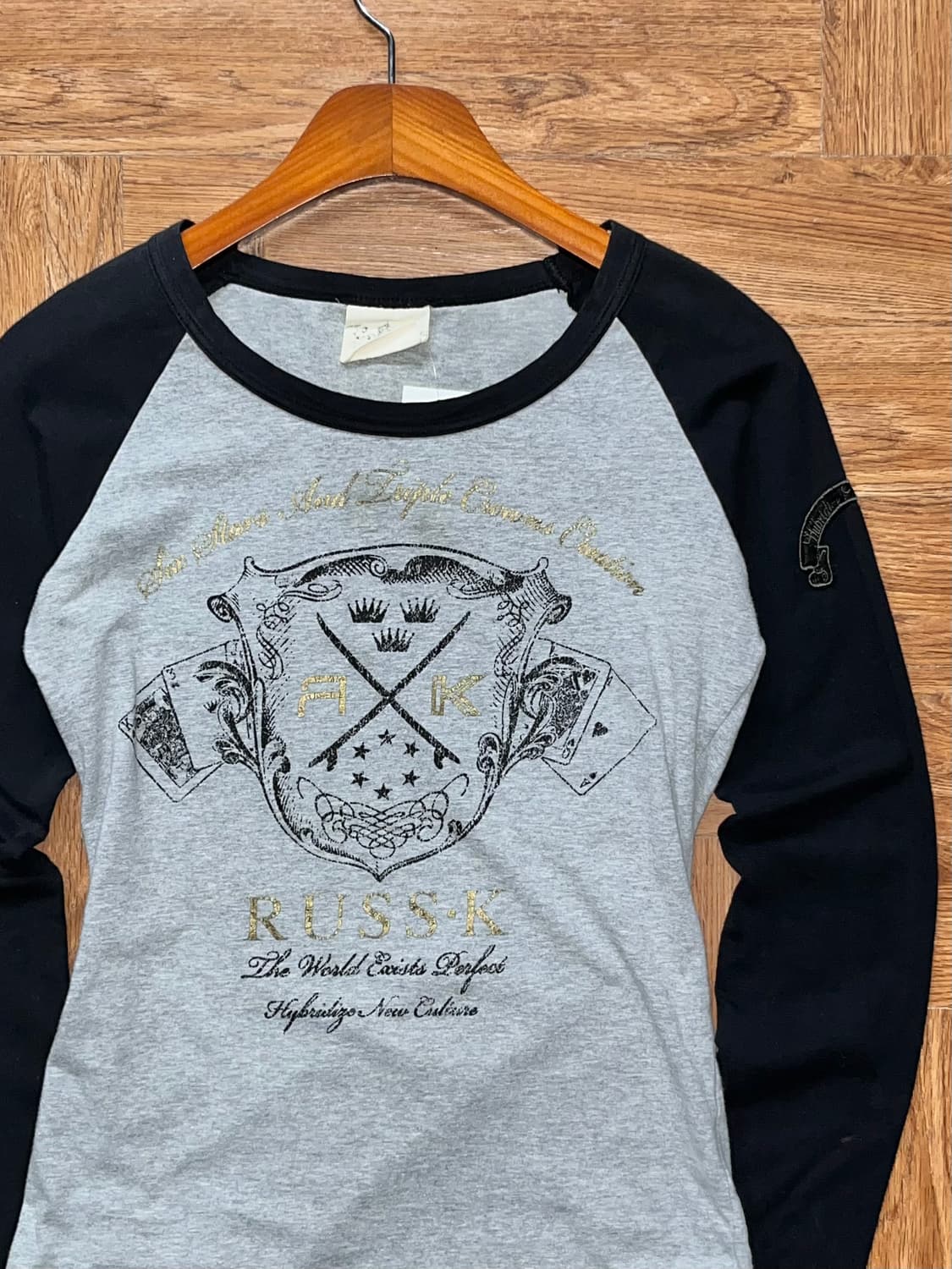 빈티지 프린팅 레글런 티셔츠 상품이미지5