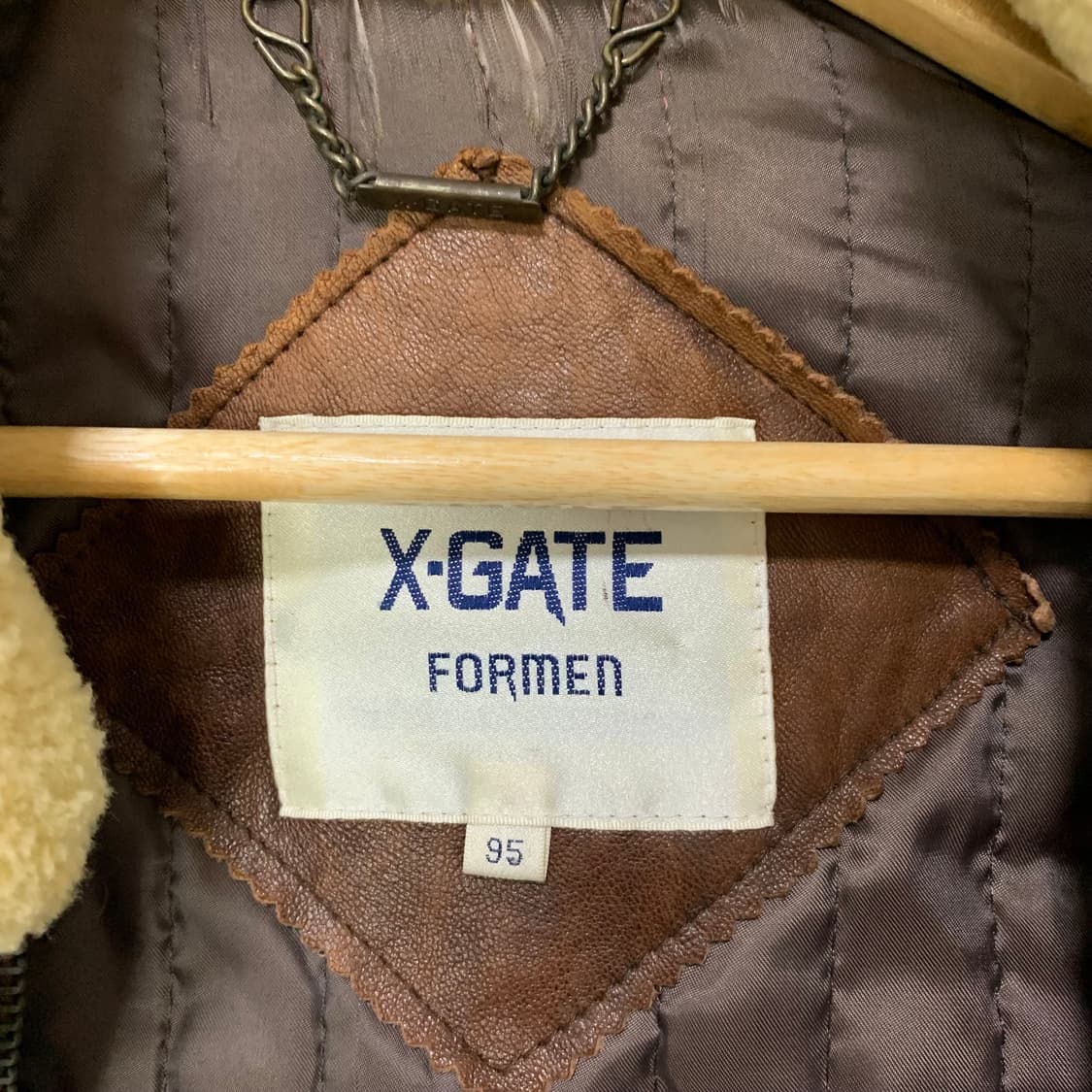 빈티지 양털 카라 양가죽 자켓 리얼레더 무스탕 Y2k 00s 상품이미지4