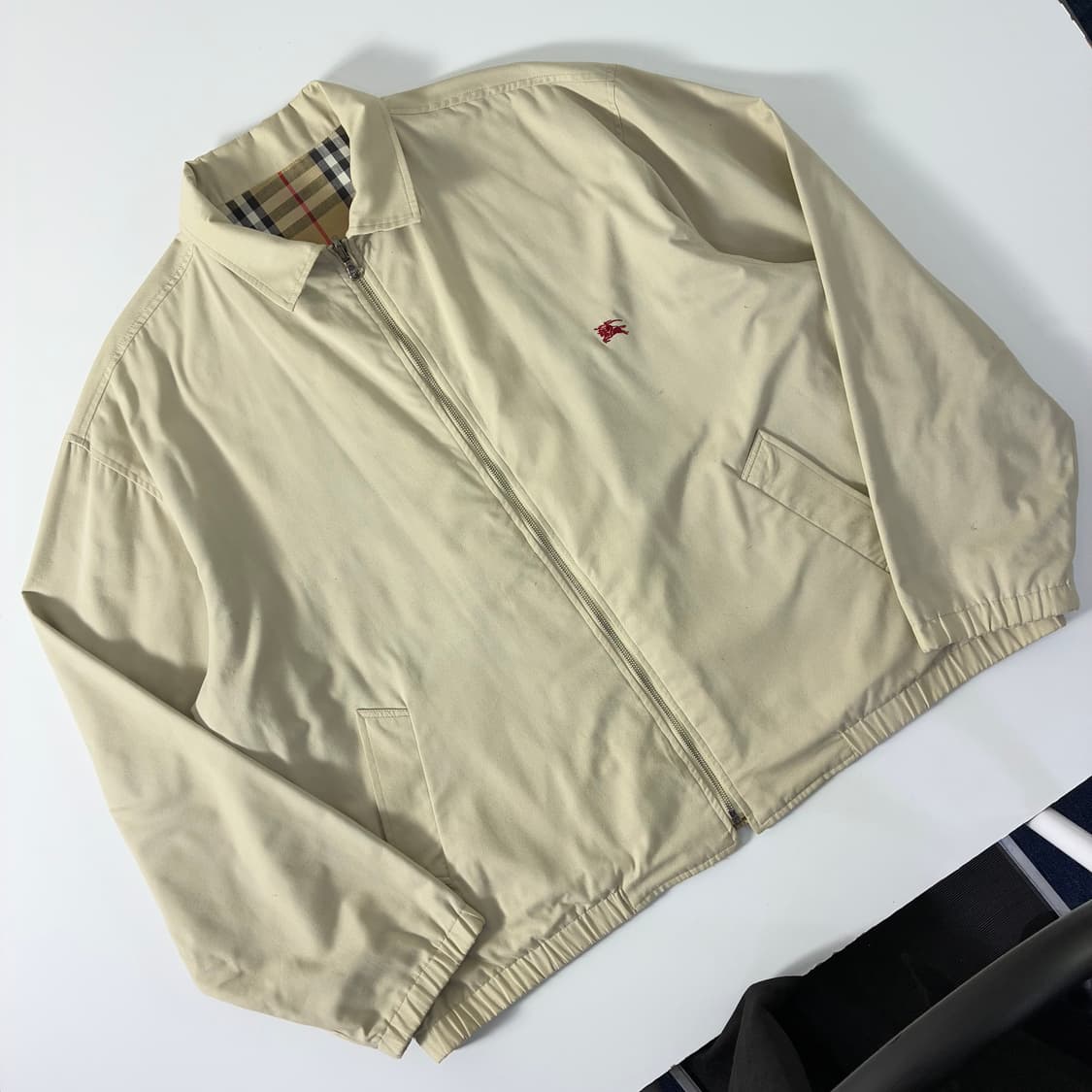 Burberry 버버리90‘s 베이지 노바체크 리버시블 자켓 상품이미지3