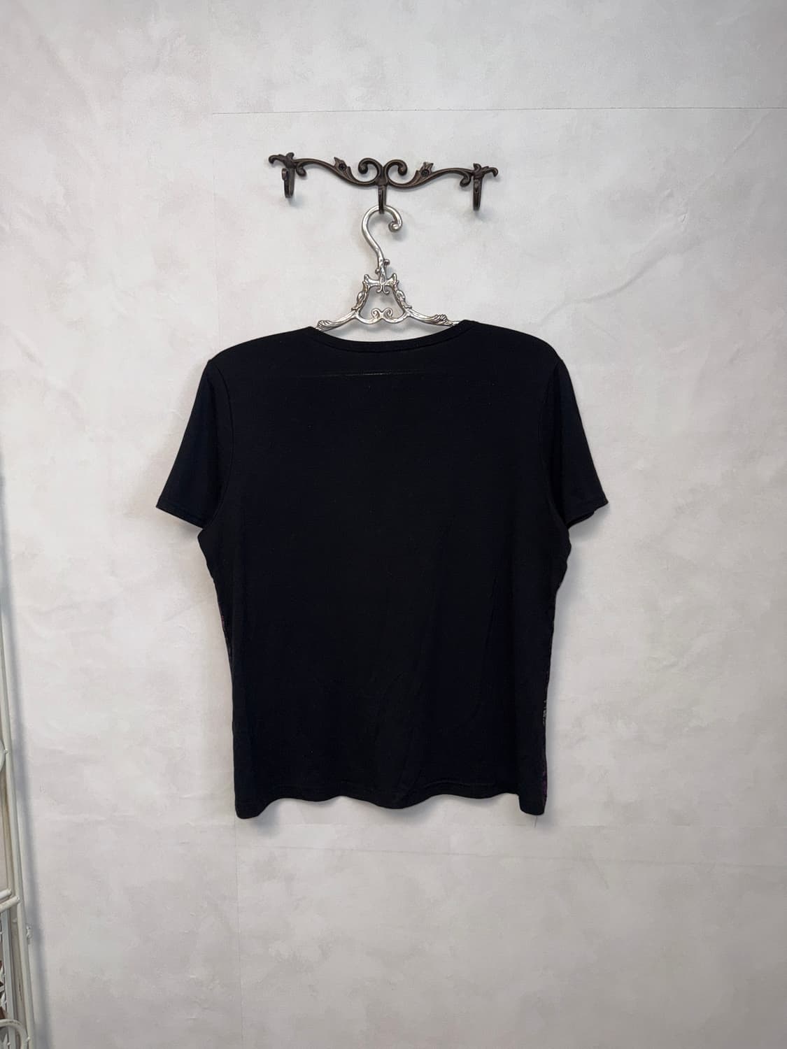 Black purple oriental fairy rose half t  상품이미지3