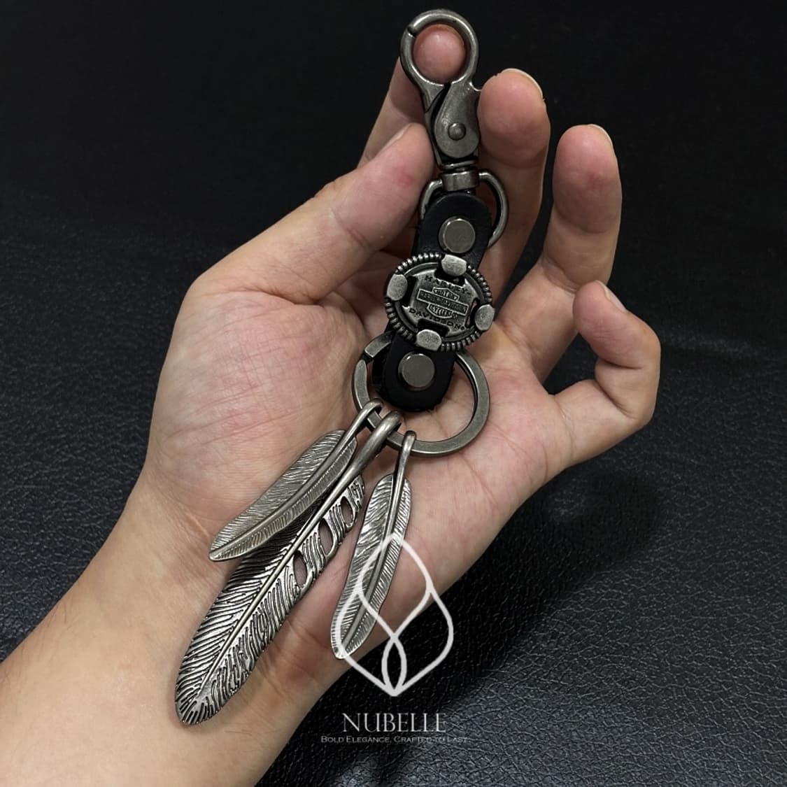 🌗 Harley feather keyring / 빈티지 깃털 키링 상품이미지5