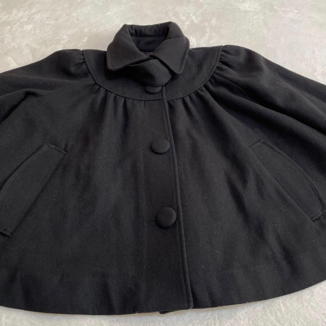 나노유니버스 일본 빈티지 숏코트 핀터레스트 사와코 케이프 코트 상품이미지4