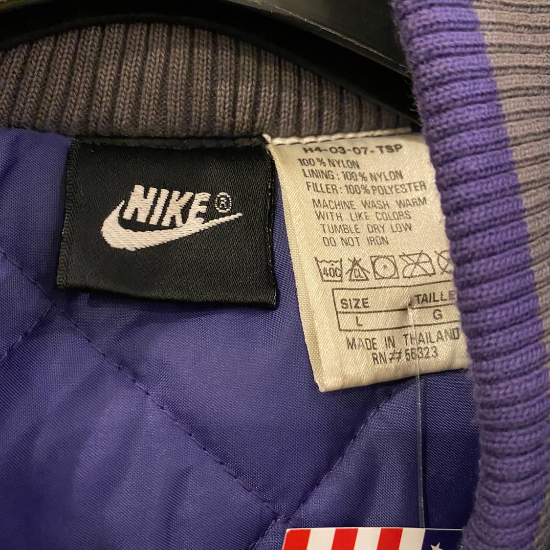 90s USA NIKE 빅스우시 후드 패딩점퍼 상품이미지9