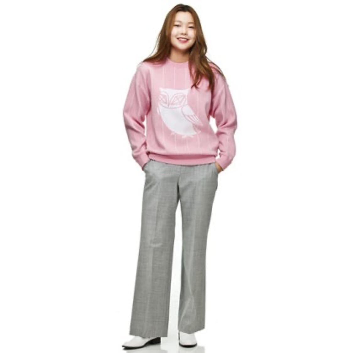 F) 럭키슈에뜨 스트라이프 니트 핑크 상품이미지7