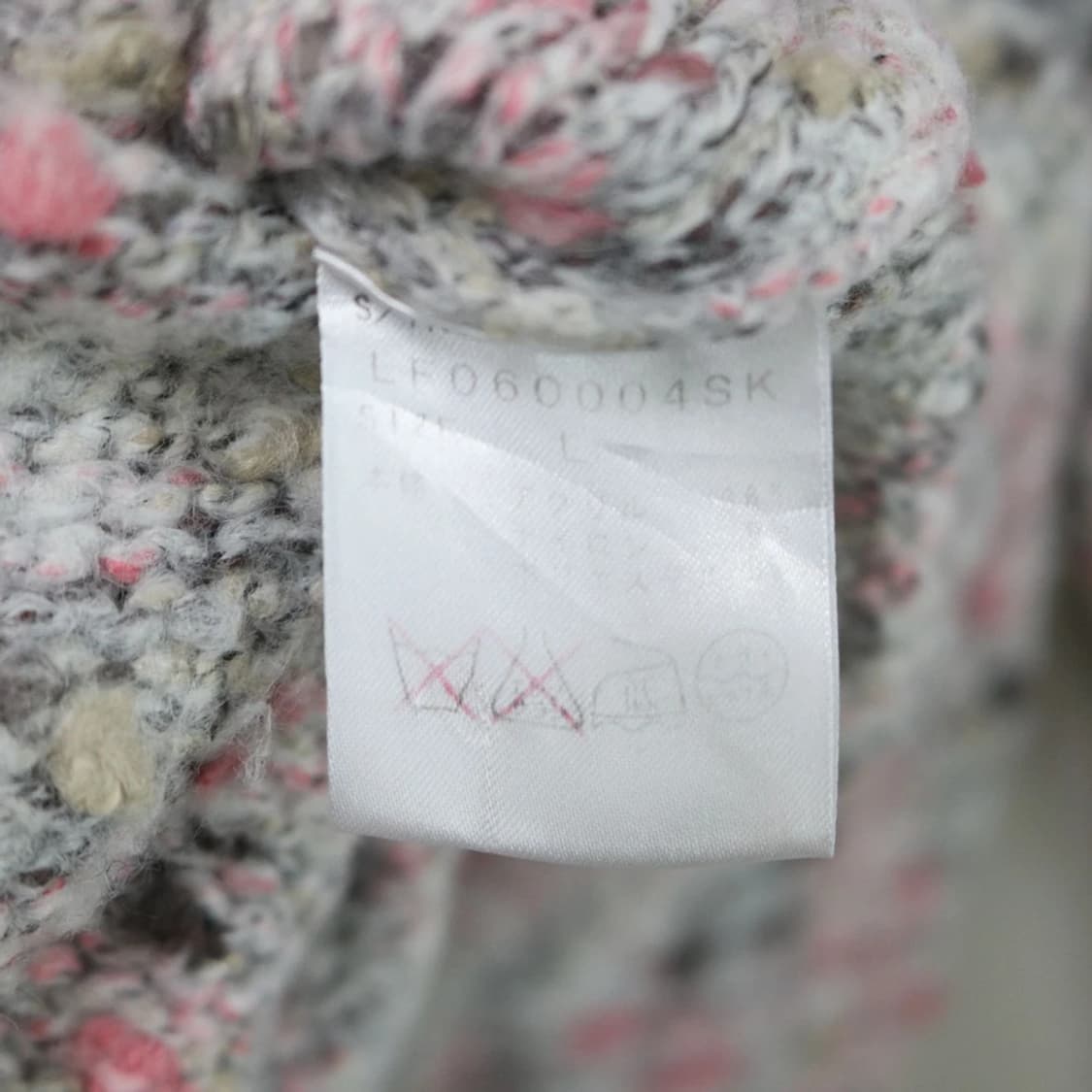 로리즈 팜 딸기우유 딥 유넥 울 혼방 부클 니트 60870 상품이미지8