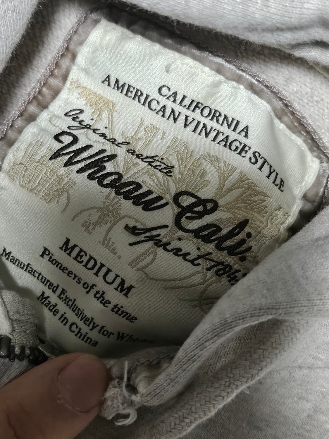 후아유 y2k 핀터깔 미디 후드집업 M 상품이미지2