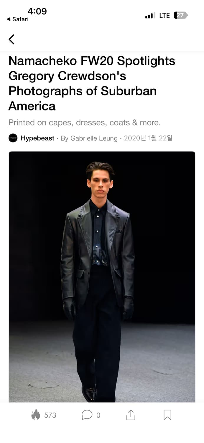 Namacheko 20AW gregory crewdson shirts 상품이미지2