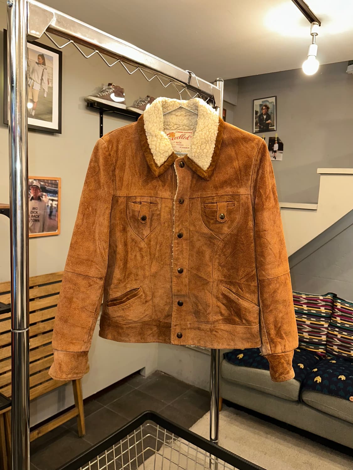 80-90’s American genuine leather jacket 상품이미지3