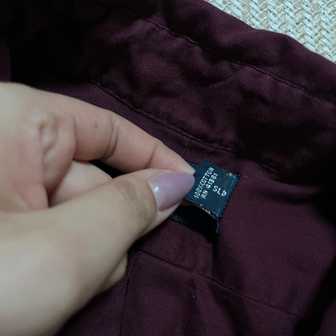 [정품] 폴로 버건디 / 멀티포니 셔츠 [ M ] 상품이미지6