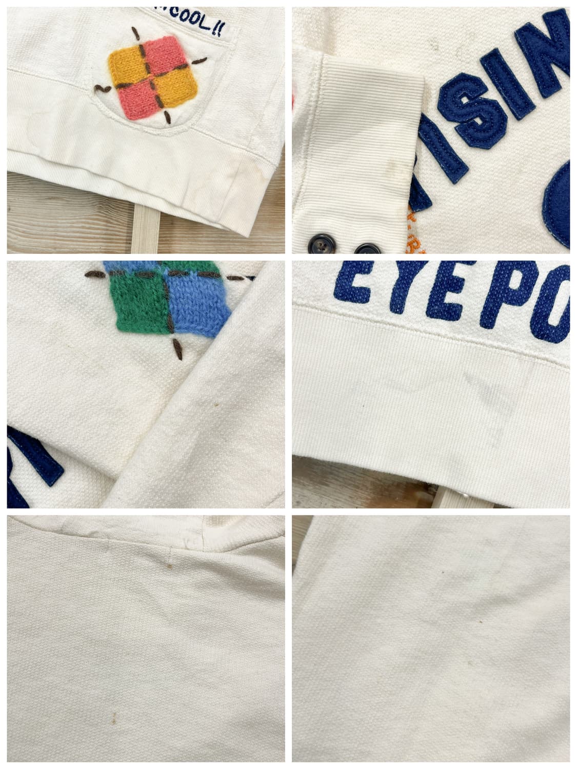 Rough 아가일 엠브로이더드 후디 상품이미지6