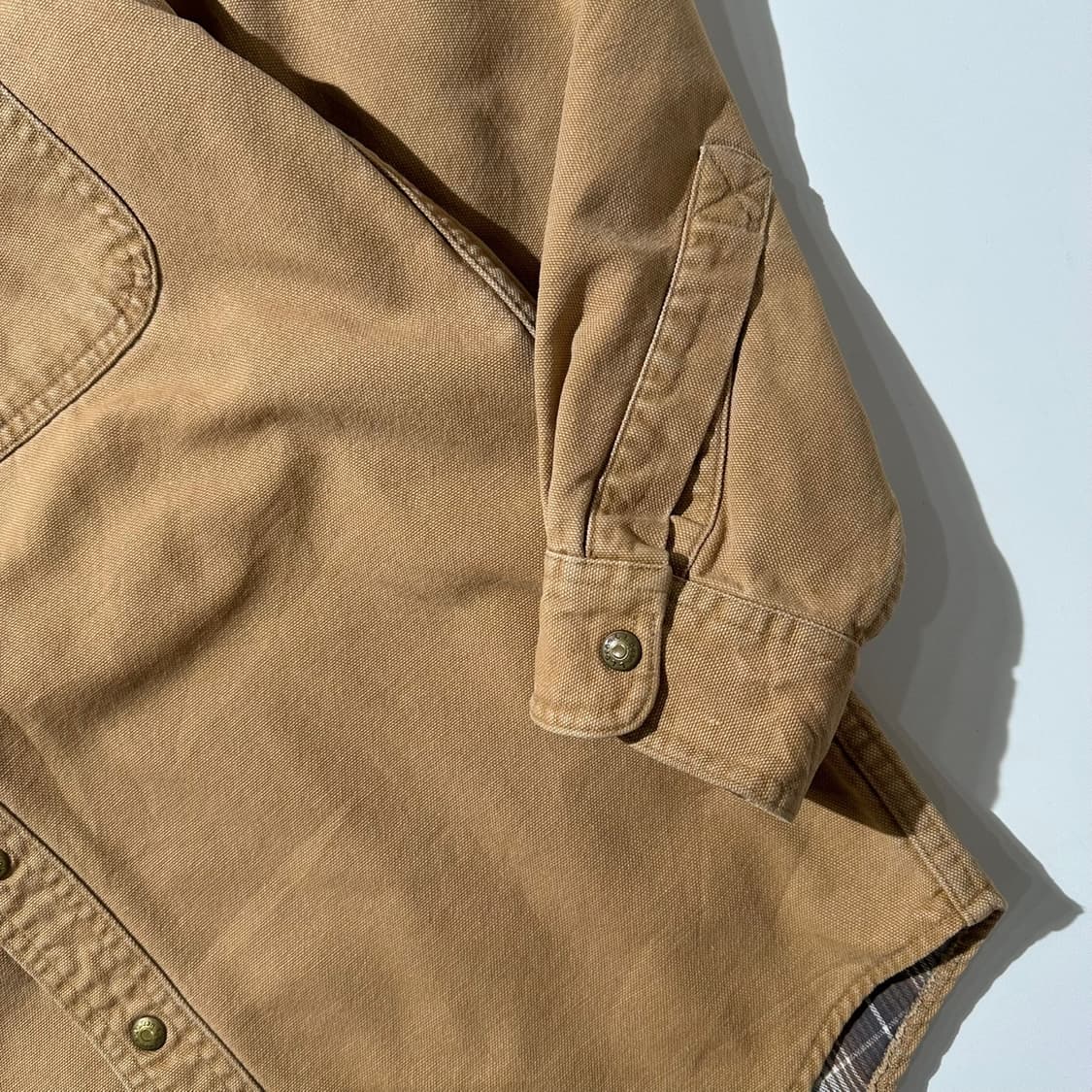 엘엘빈 덕 캔버스 체크 라이닝 워크 셔츠 상품이미지6