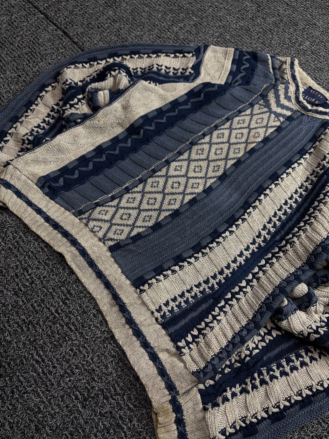 OLD GLORY US 아카이브 케이블 패턴 스웨터 1972 상품이미지3