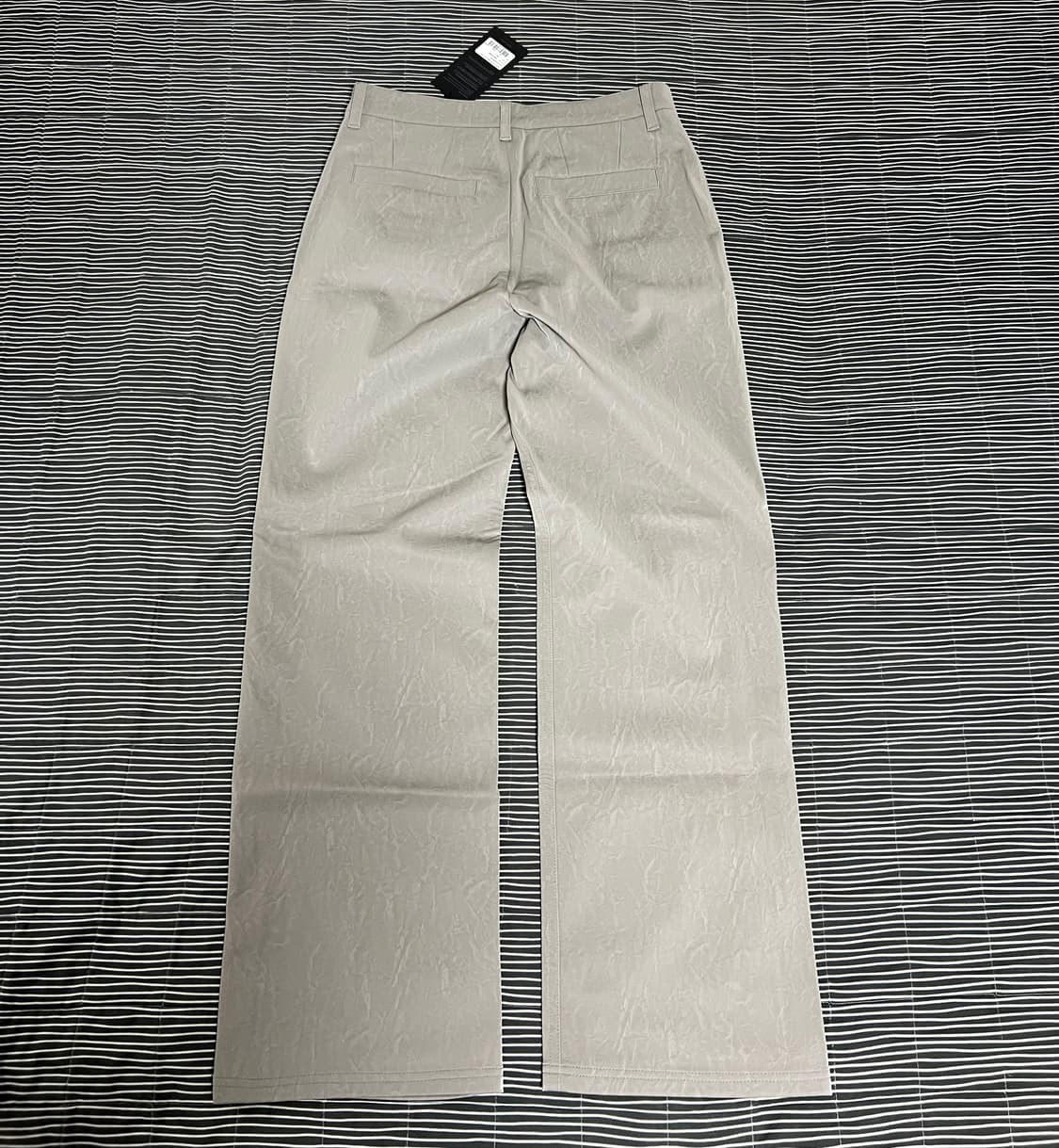 메종미네드 크리즈 레더 와이드 팬츠 48 (새상품) 상품이미지2