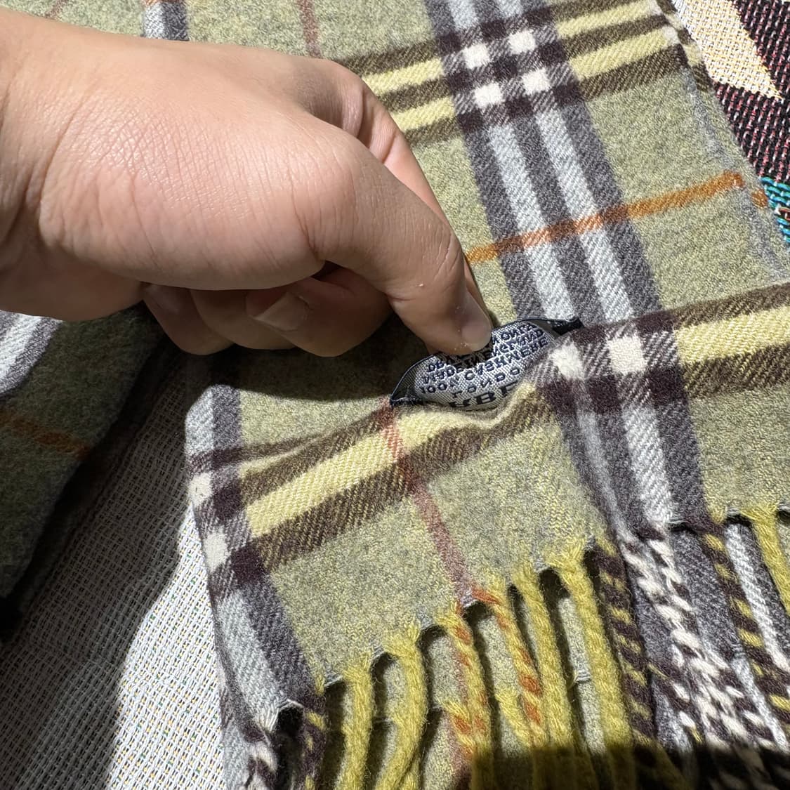 버버리 빈티지 채크패턴 머플러 상품이미지4