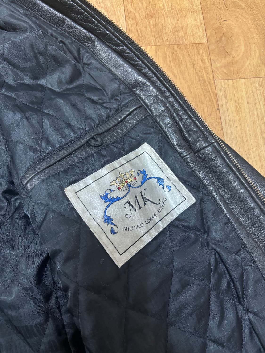 미치코 런던 빈티지 가죽 자켓 상품이미지3