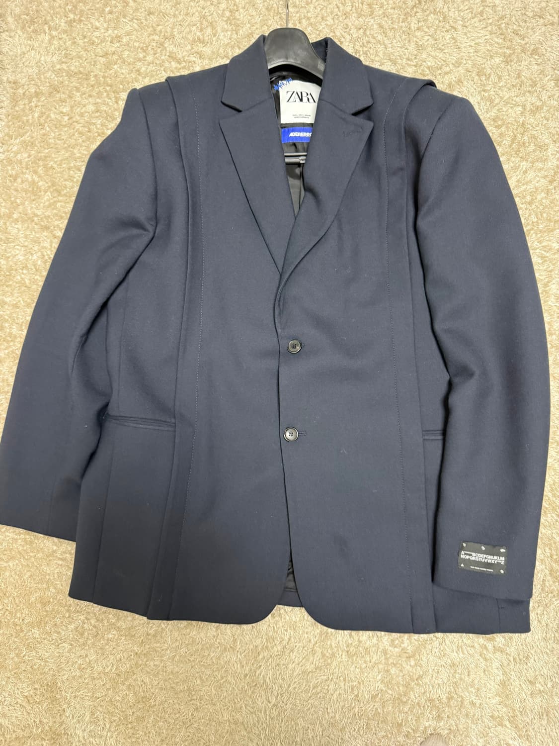 자라 x 아더에러 오버사이즈 블레이저 네이비 L사이즈 상품이미지4