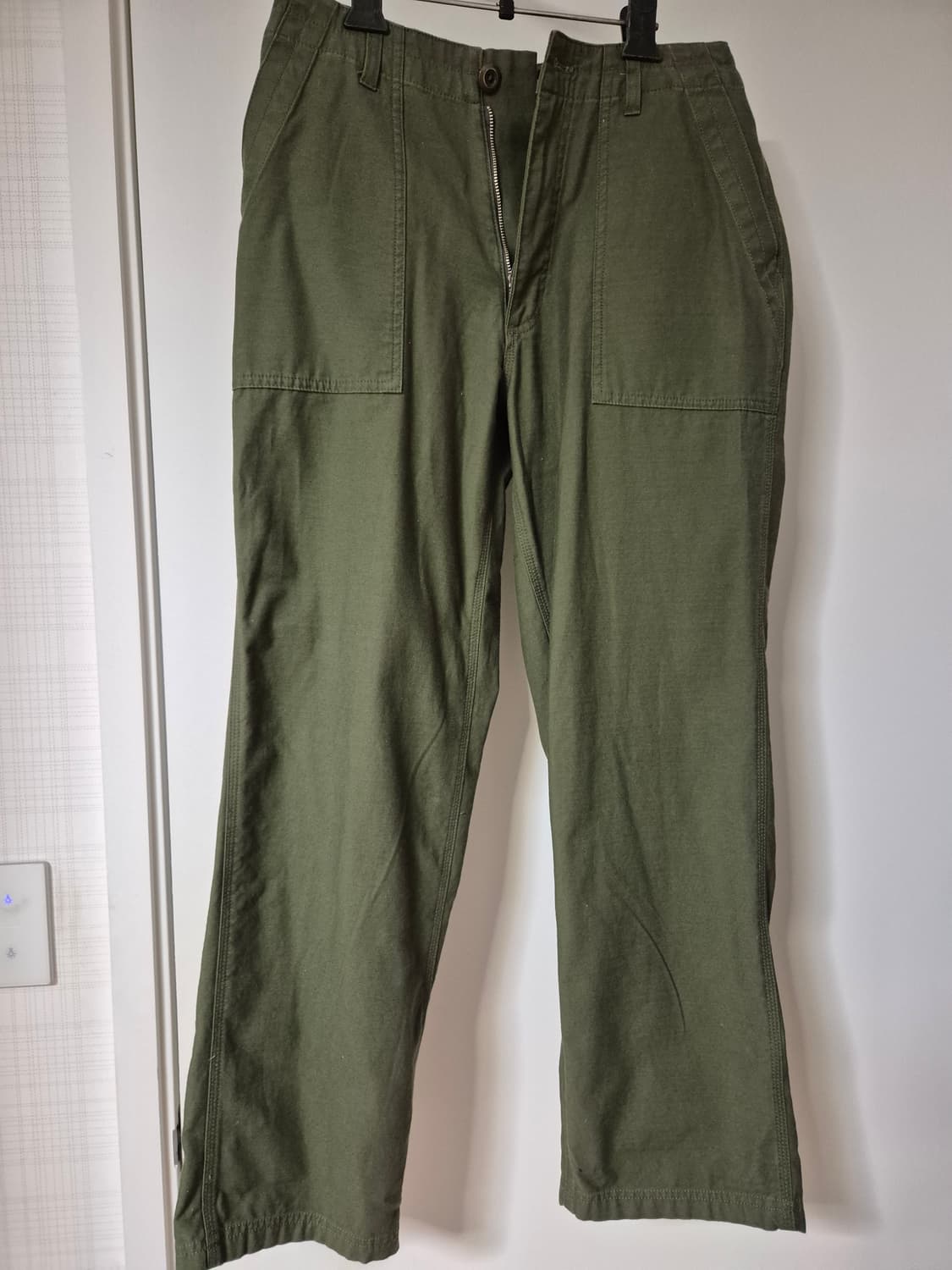 백사틴 퍼티그팬츠 올리브 상품이미지2