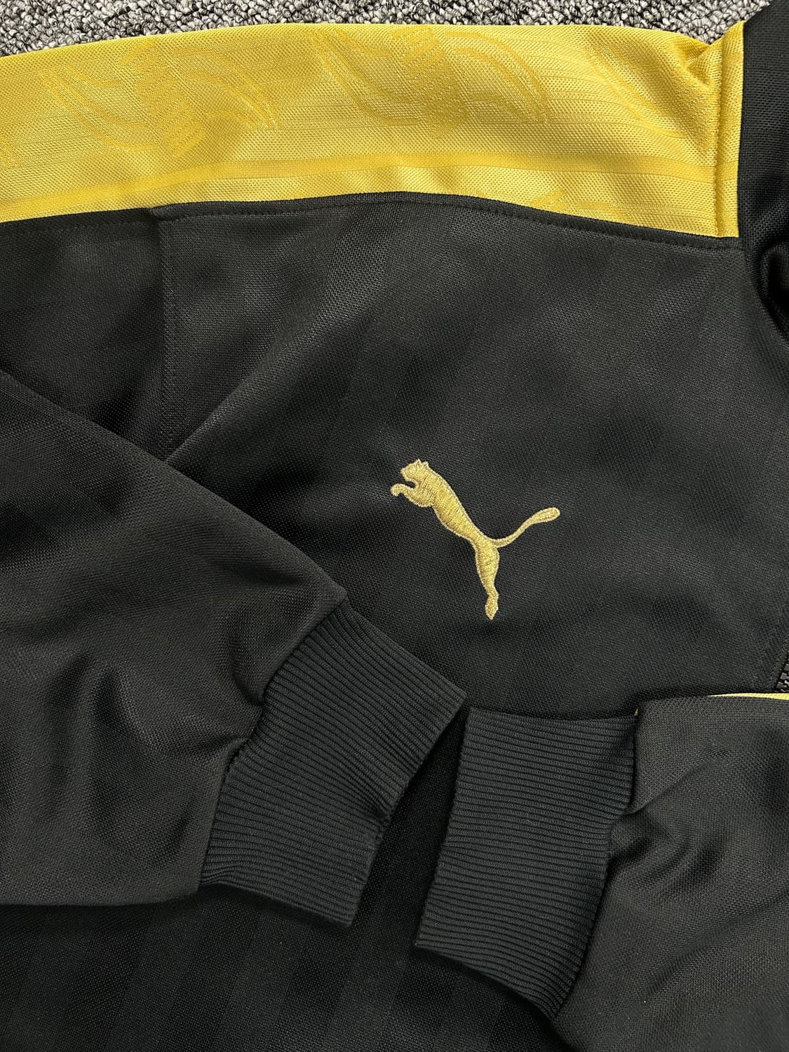 푸마 제펜 블랙 골드 트랙탑 져지 L 상품이미지7