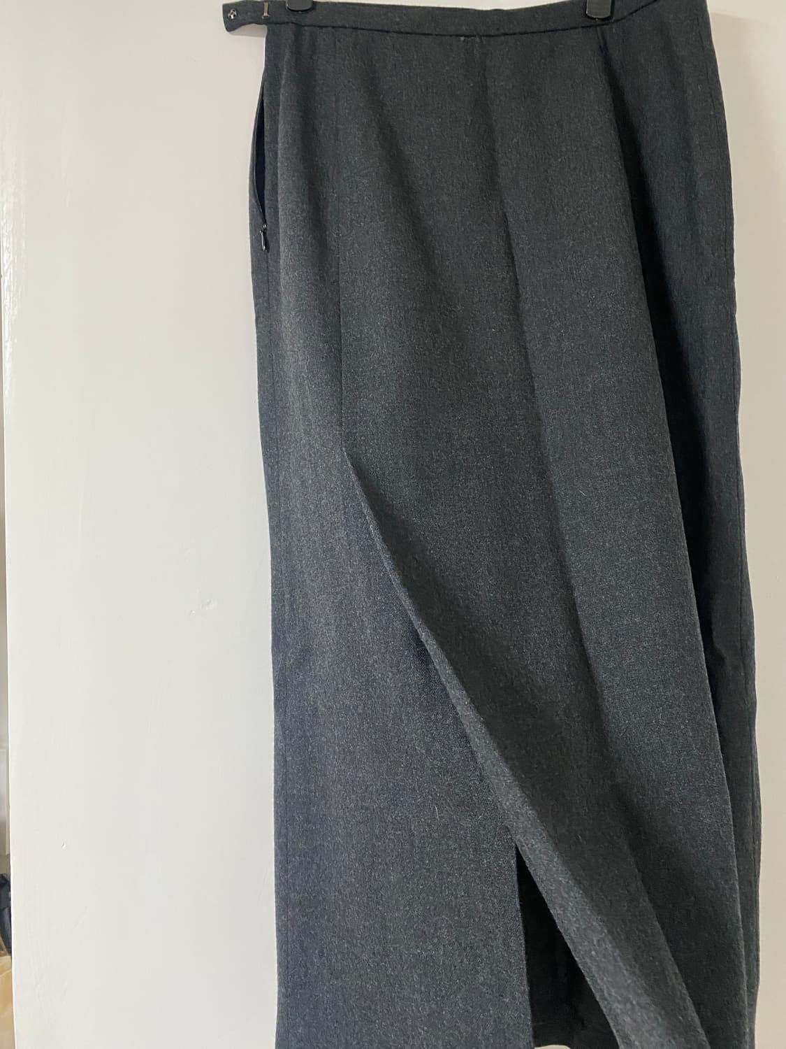 arnese 모직 캐시미어 백슬릿 롱스커트 상품이미지1