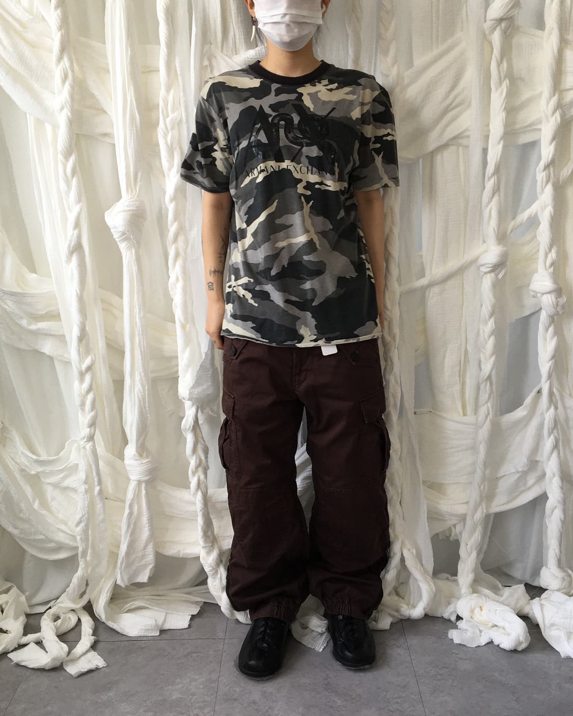 Armani exchange camo pattern t shirt 상품이미지5