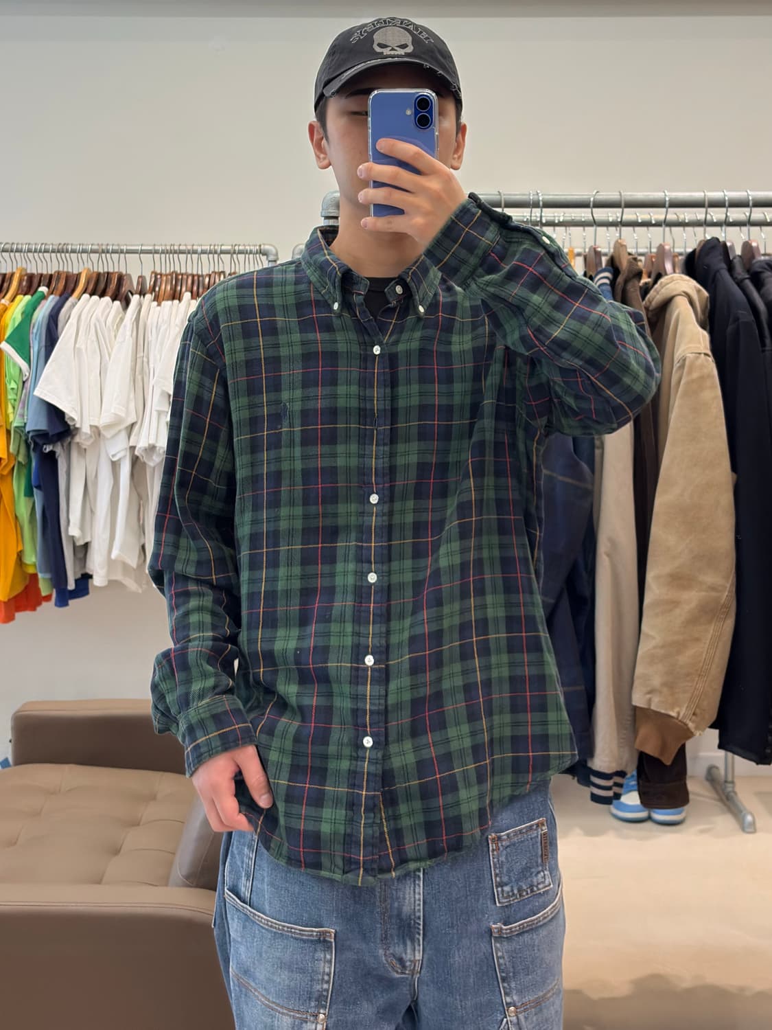 폴로 랄프로렌 그린체크셔츠 상품이미지9