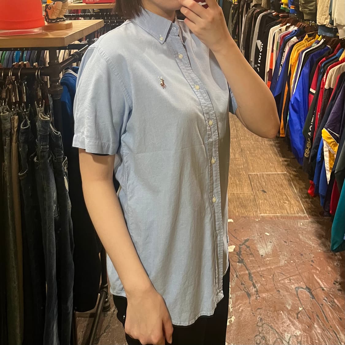 [HI] 폴로 반팔셔츠 연블루 상품이미지3