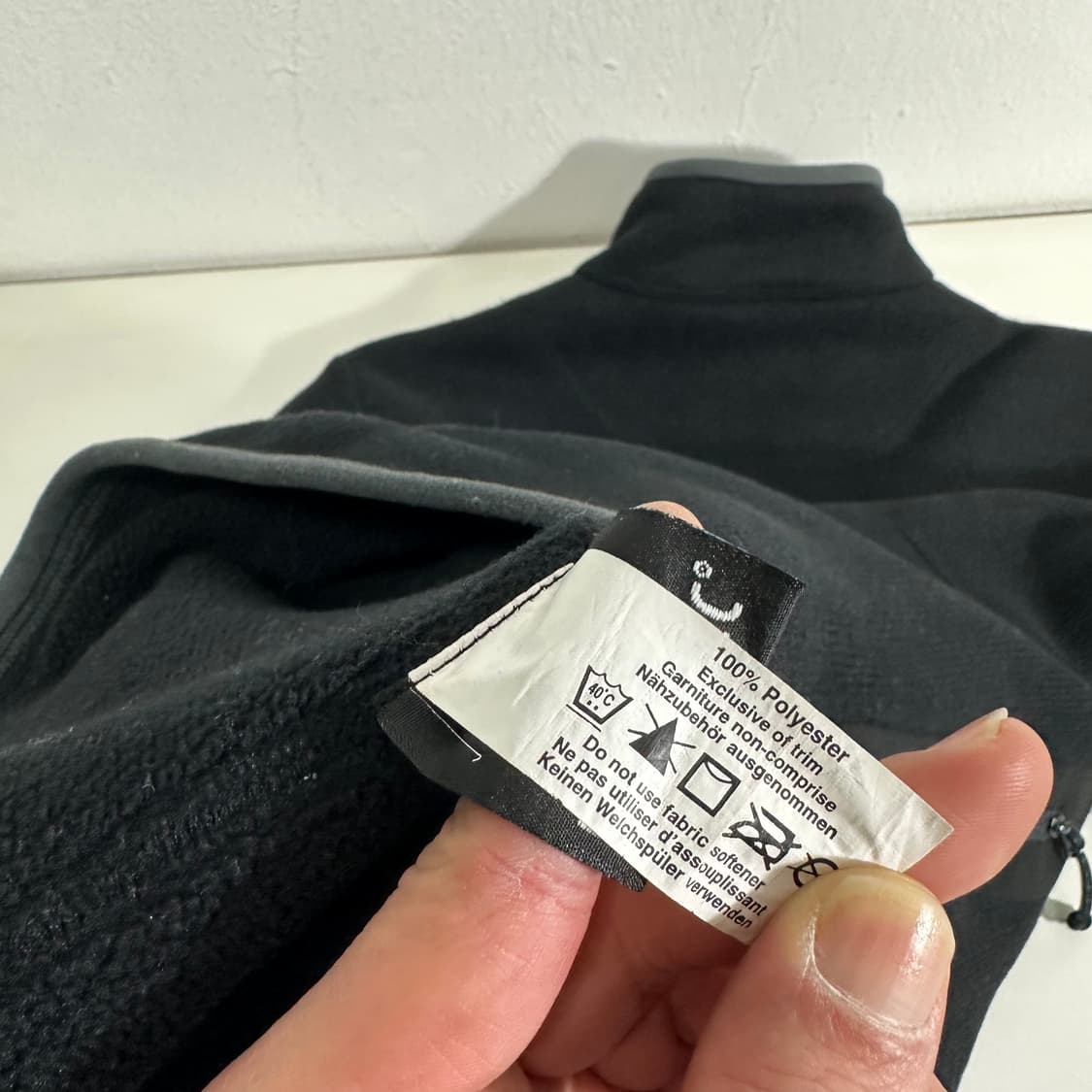 우먼XS-S 아크테릭스 블랙 팔로고 폴라텍 플리스 집업 자켓 상품이미지7