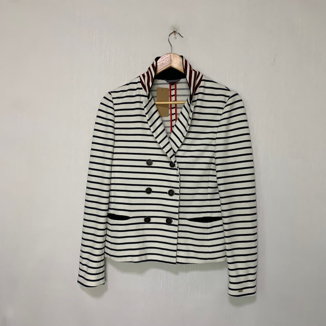 타미힐피거 스트라이프 더블 브레스티드 자켓 져지 S 여성 빈티지 상품이미지2