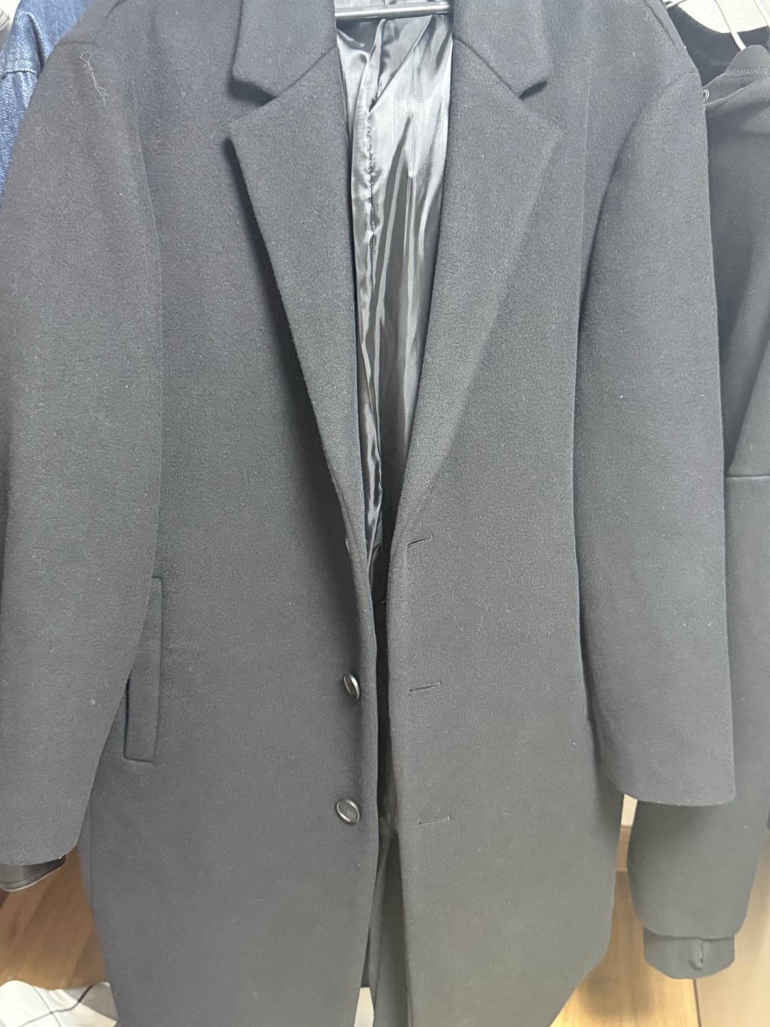 무신사 스탠다드 캐시미어 코트 블랙 XL 상품이미지1