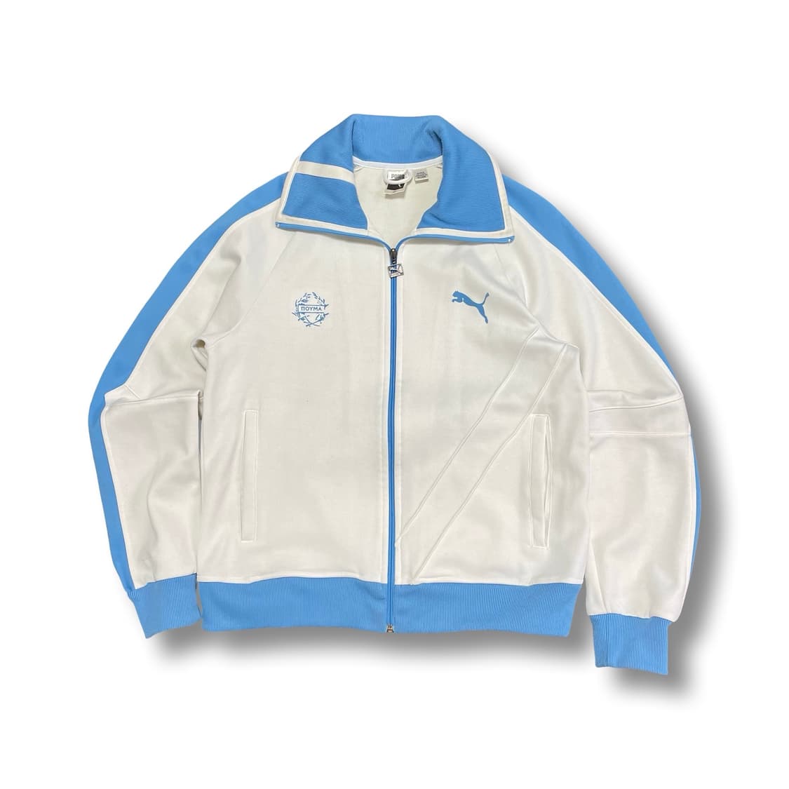 [M] 퓨마 화이트/블루 트랙 자켓 상품이미지1
