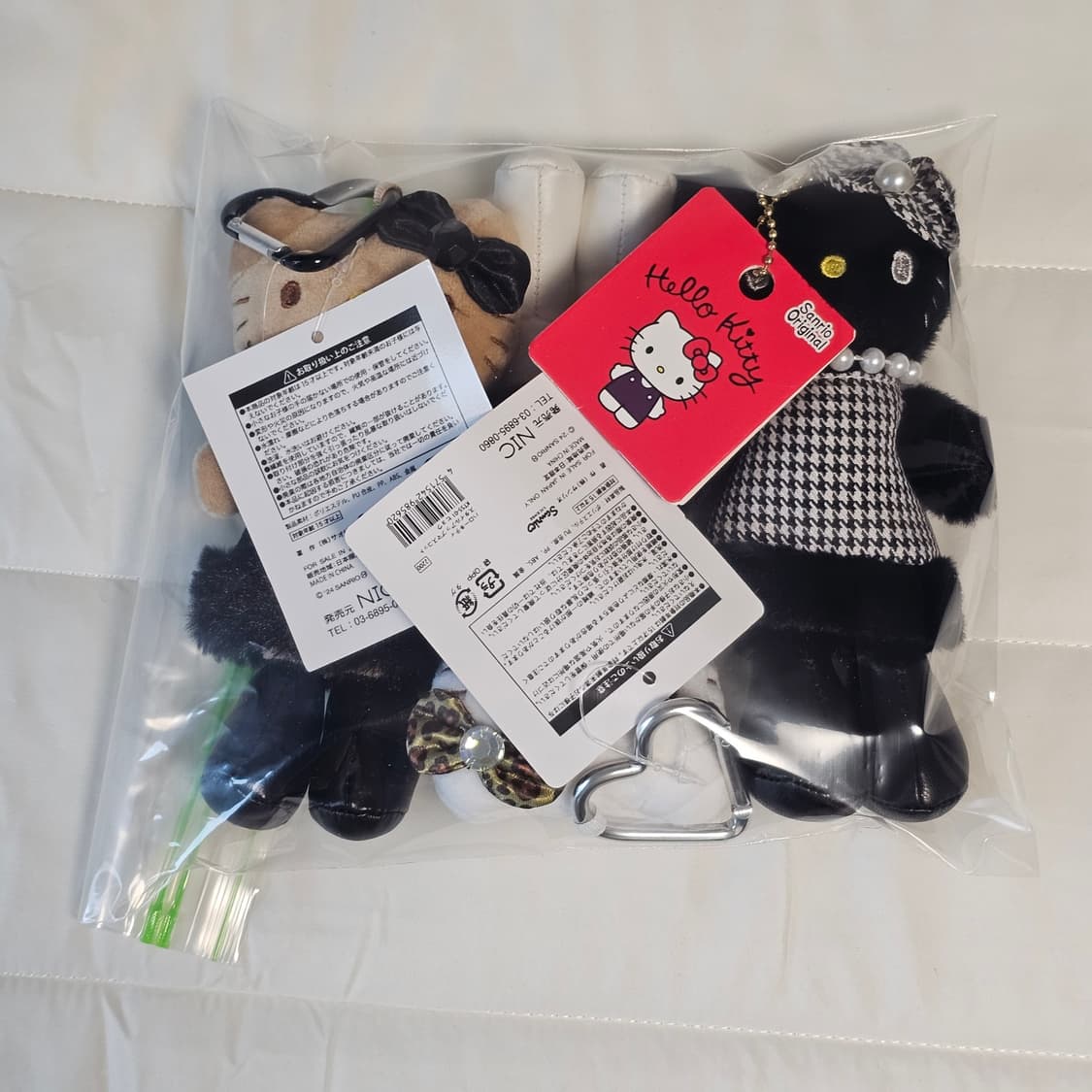 새제품) 3종일괄만. 헬로키티 롱다리 키티 태닝 인형 키링 상품이미지4