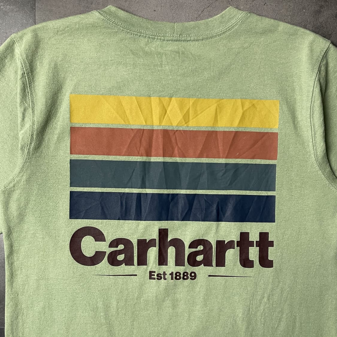 CARHARTT 칼하트 라이트그린 그래픽 포켓 반팔 티셔츠 A01090 상품이미지7