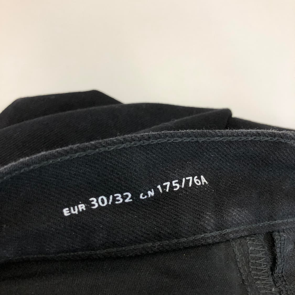 아르켓 루즈 스트레이트 블랙데님진 32 인치 상품이미지6