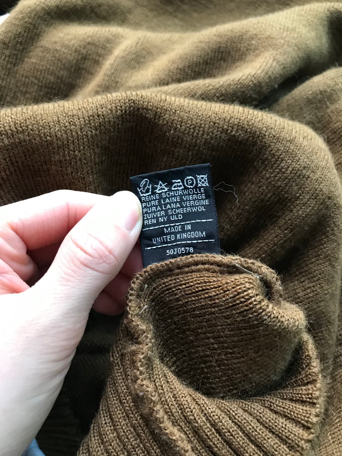 버버리 90년대 올드스쿨 코만도 니트 카멜 상품이미지10