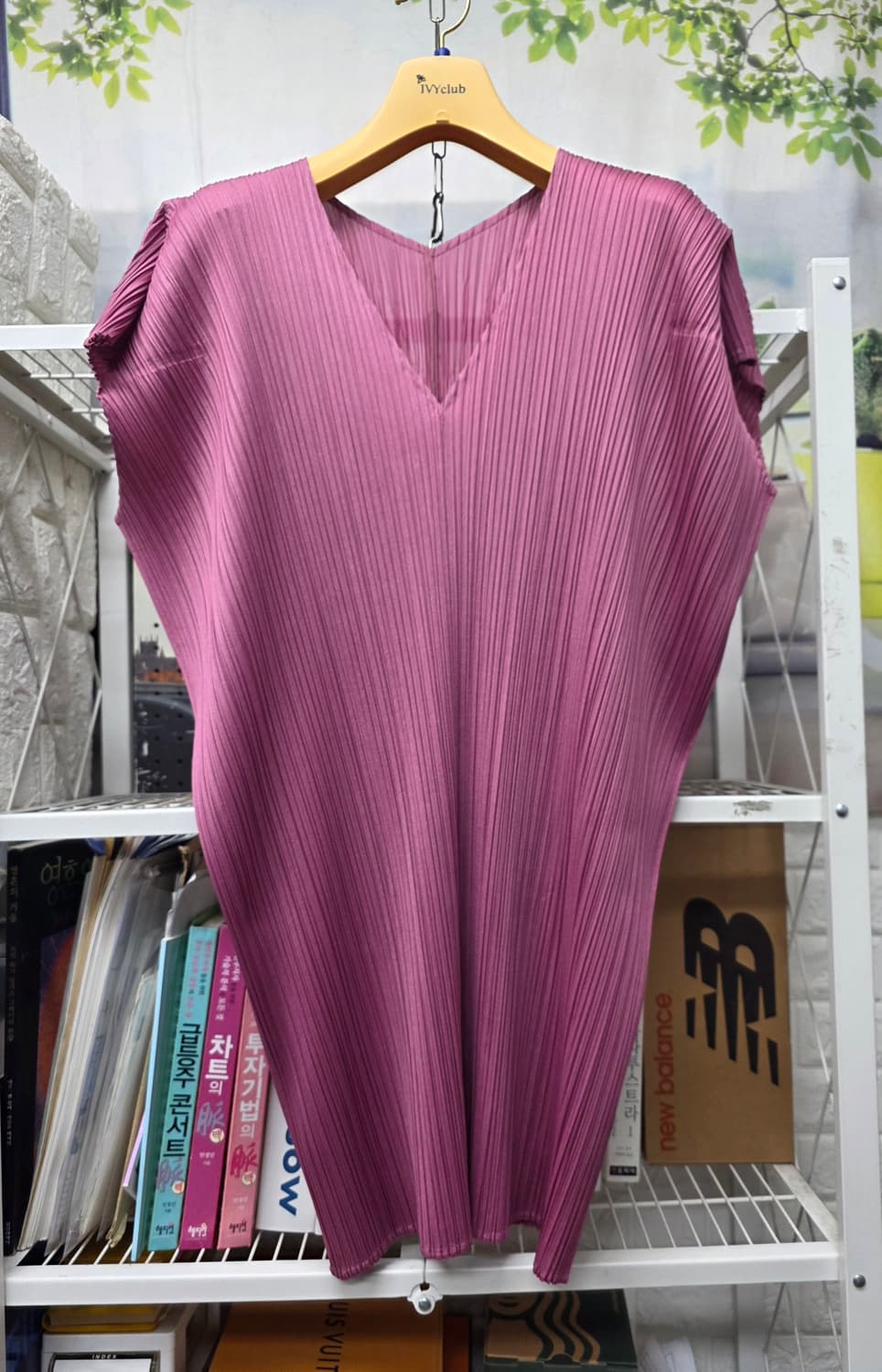 플리츠플리즈 이세이미야케 캡소매 원피스 55~66 여름원피스 WM53 상품이미지1