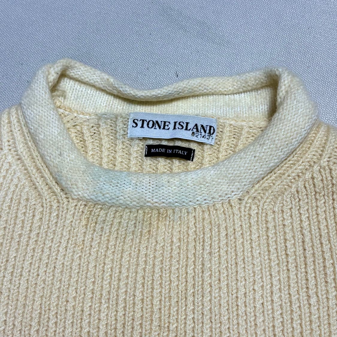 L 스톤아일랜드 여성용 아이보리 울 니트 상품이미지7