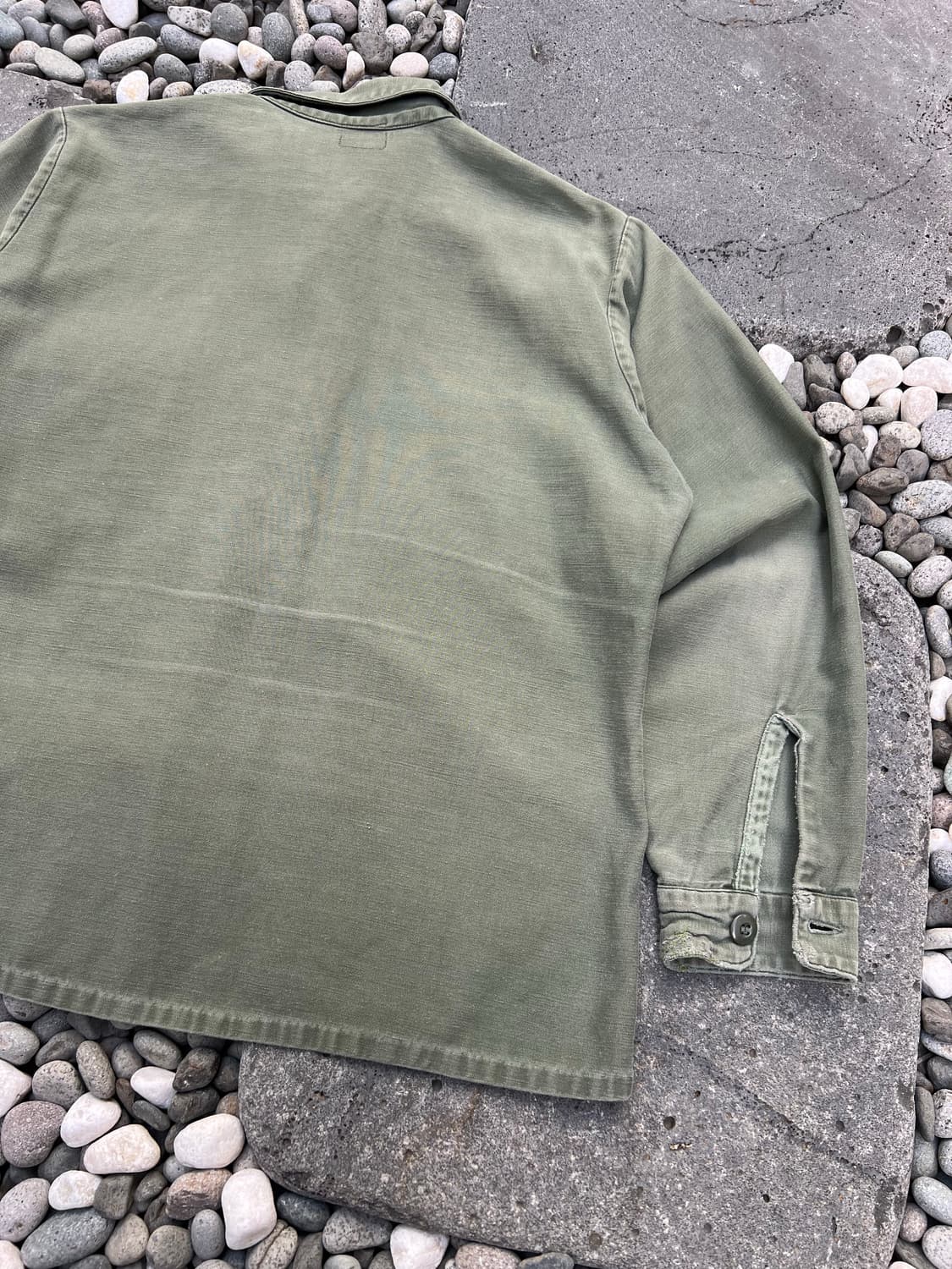 OLD DISTRESSED US ARMY OG-107 밀리터리셔츠자켓 상품이미지10