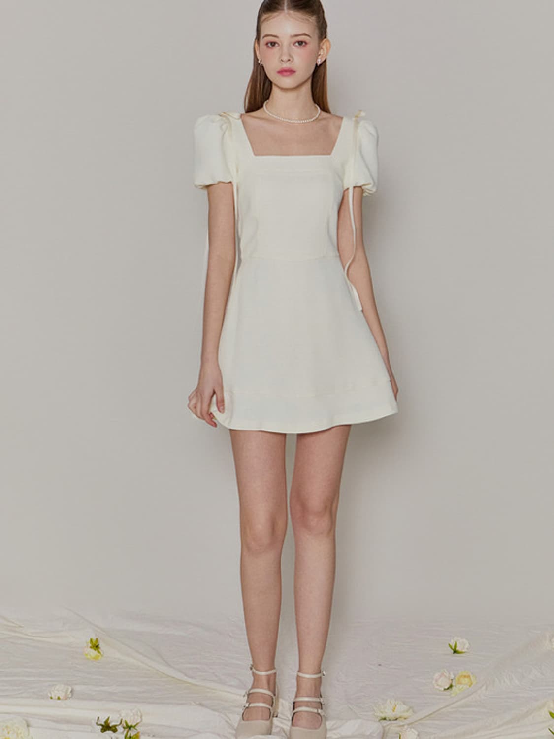 이바나 헬싱키 esteri velvet dress 아이보리 s 상품이미지1