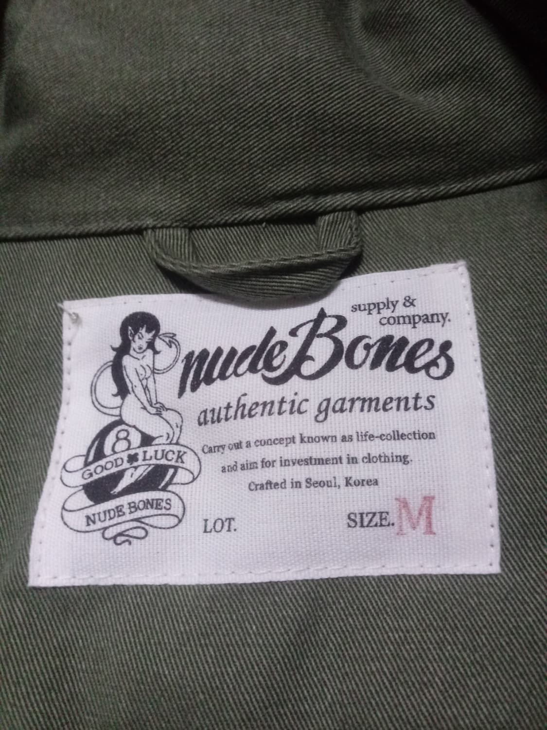 (미사용 제품) 누드본즈 M65 자켓 상품이미지7