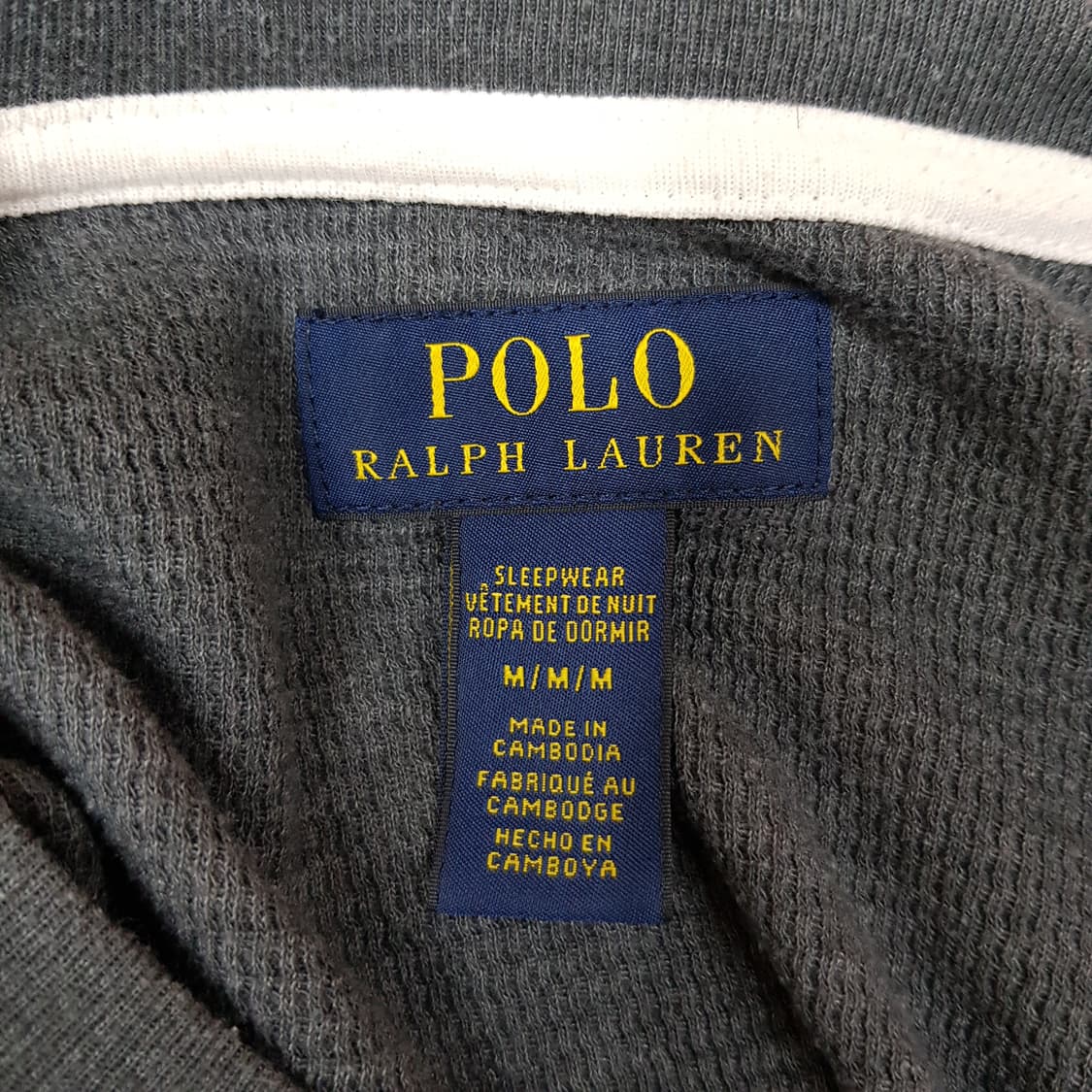 폴로 랄프로렌 와플 텍스처 롱슬리브 티셔츠  M사이즈 상품이미지3