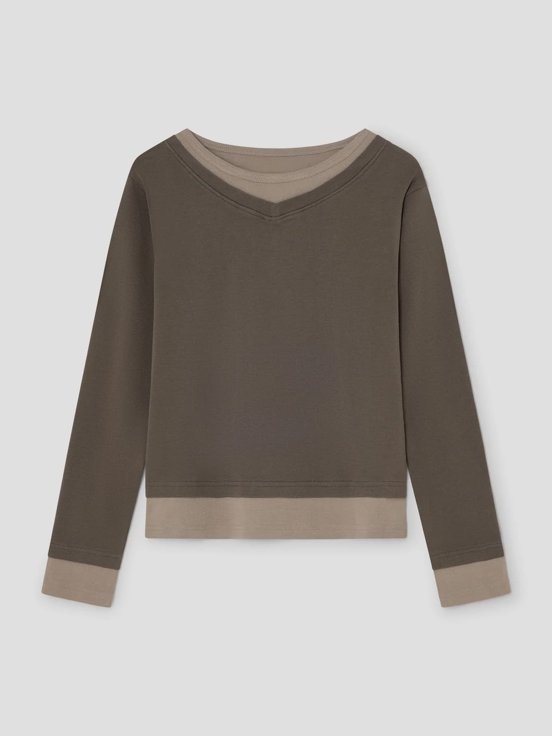 (M,L) 기마구아스 SAMM 롱슬리브 /라이트그레이 상품이미지1