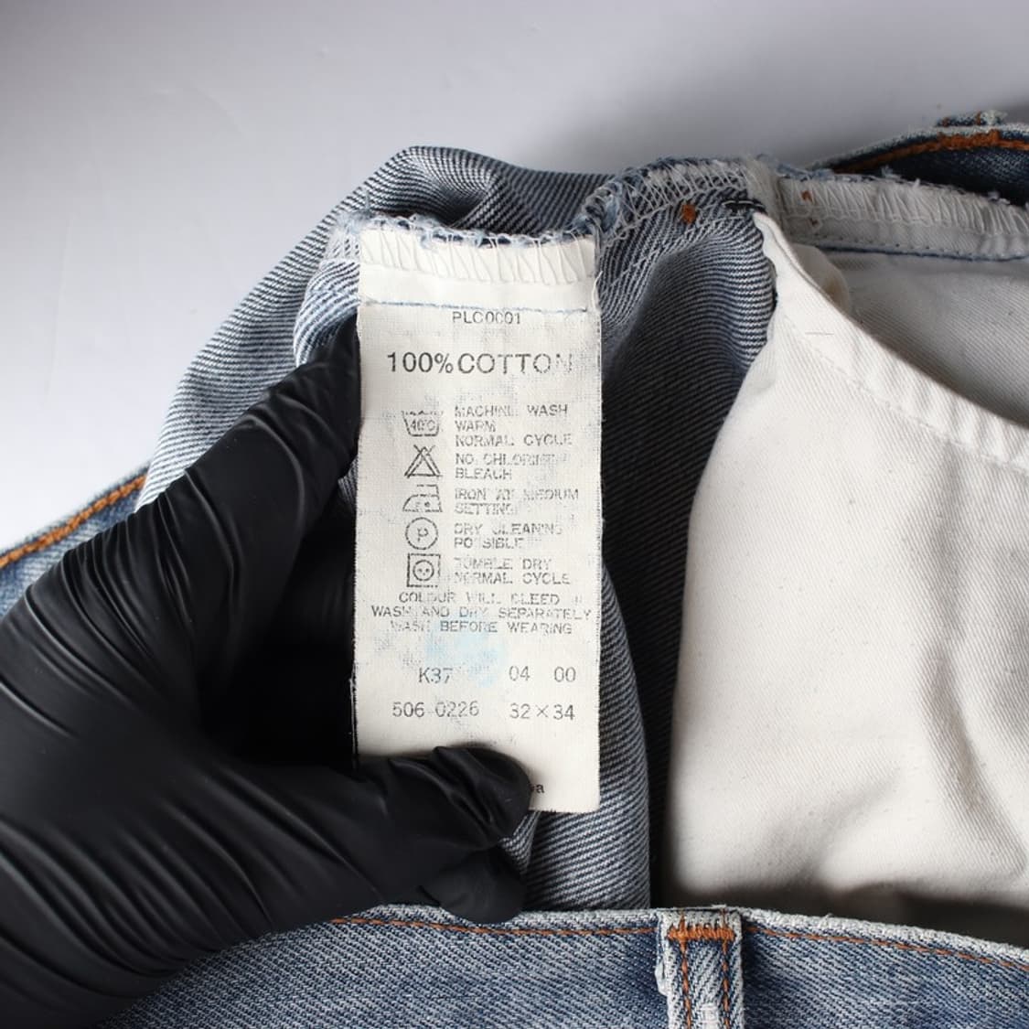 리바이스 506 레귤러핏 블루 데님 팬츠 32 상품이미지6