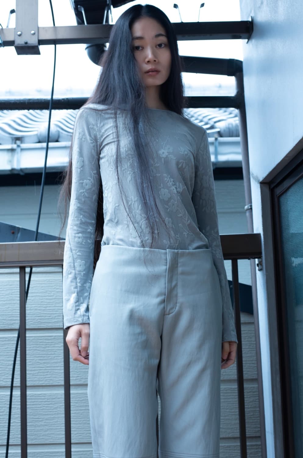 티크 플로럴 자카드 탑 상품이미지1