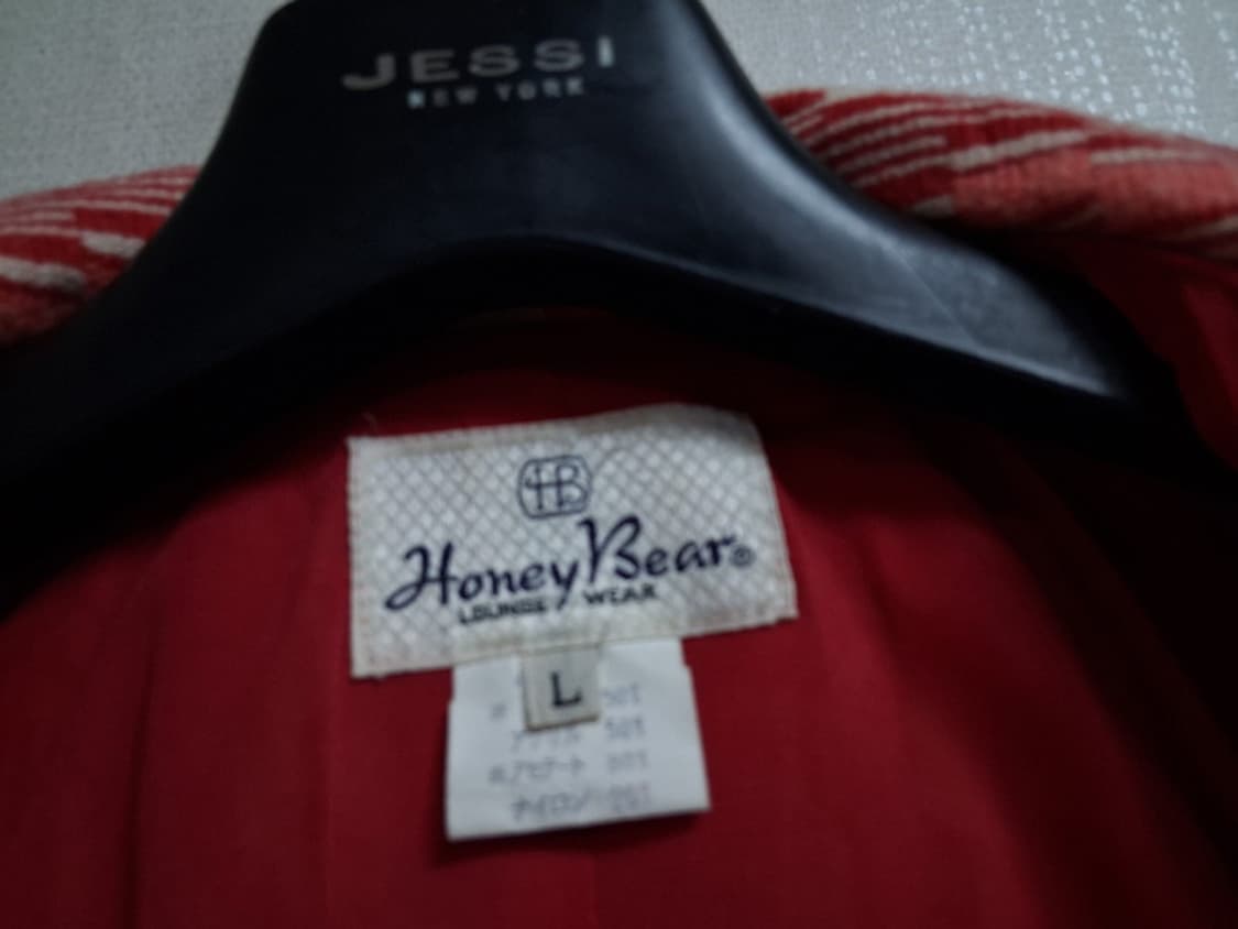 일본빈티지수입 Honey Bear 여성 울모직 롱나이트가운 로브롱가운 고 상품이미지10