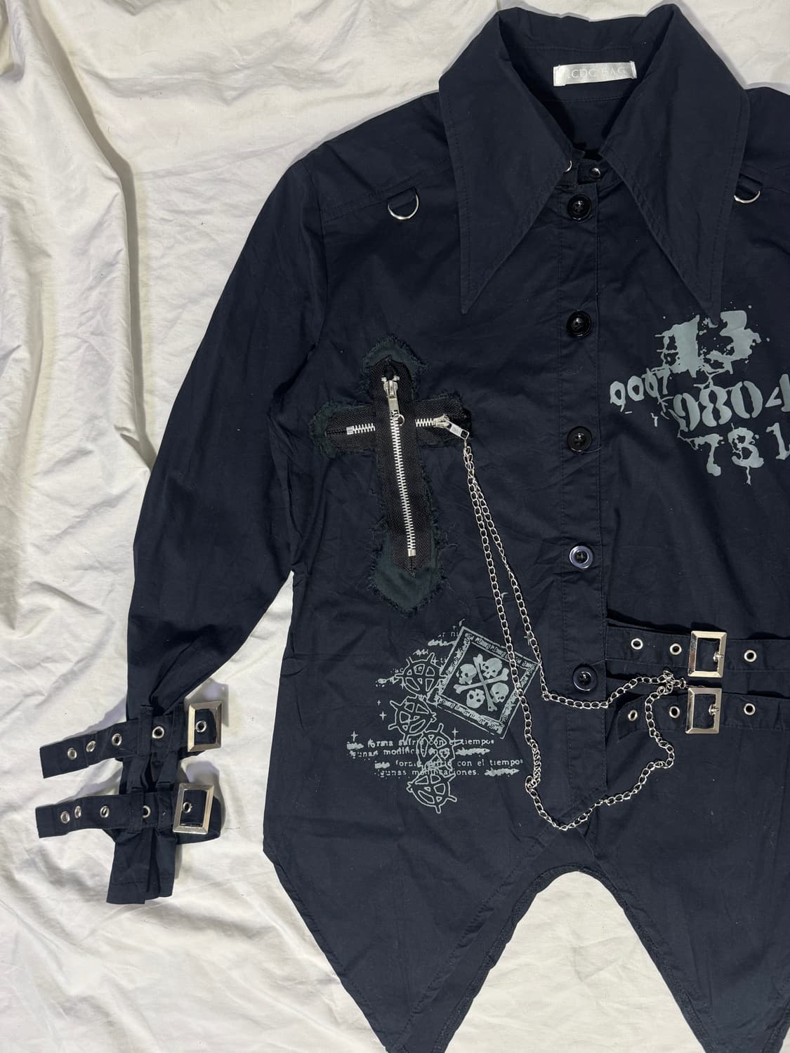 ACDC RAG 본디지 체인 셔츠 펑크 고딕  상품이미지5