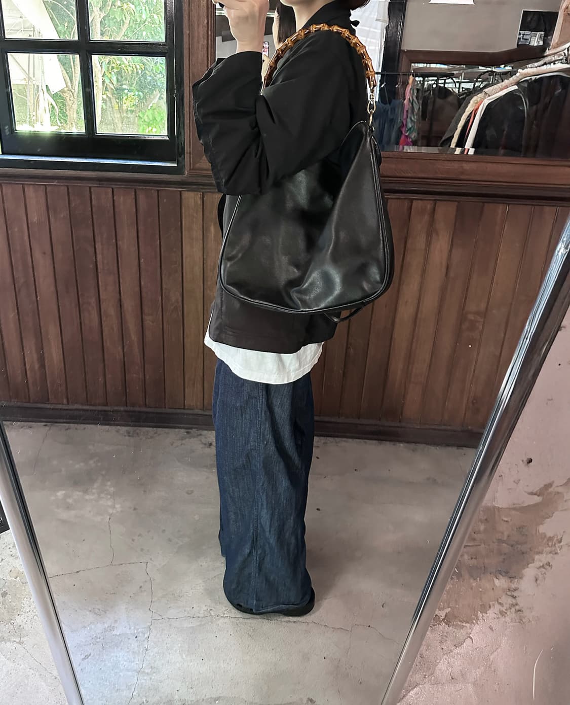 GUCCI leather bamboo bag 상품이미지3