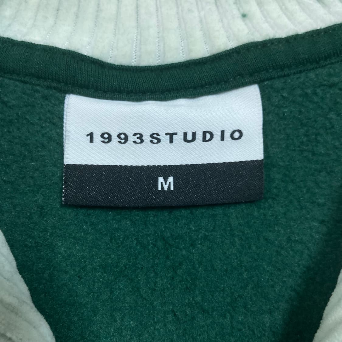 1993 스튜디오 스몰 로고 그린 하프 집업 맨투맨 상품이미지3